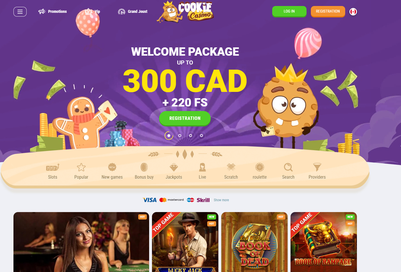 Cookie Casino Welcome Bonus