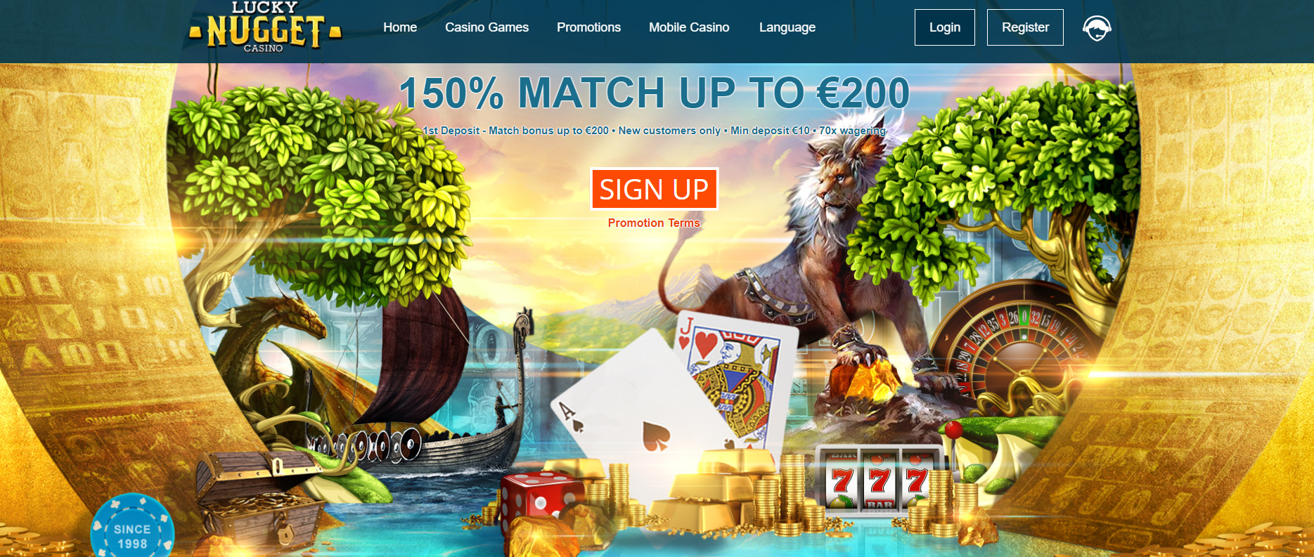 Lucky Nugget Casino Welcome Bonus