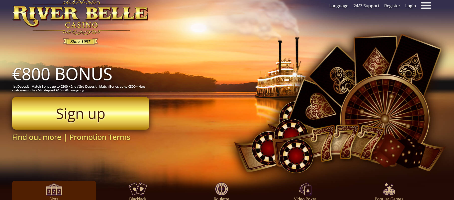 River Belle Casino Welcome Bonus