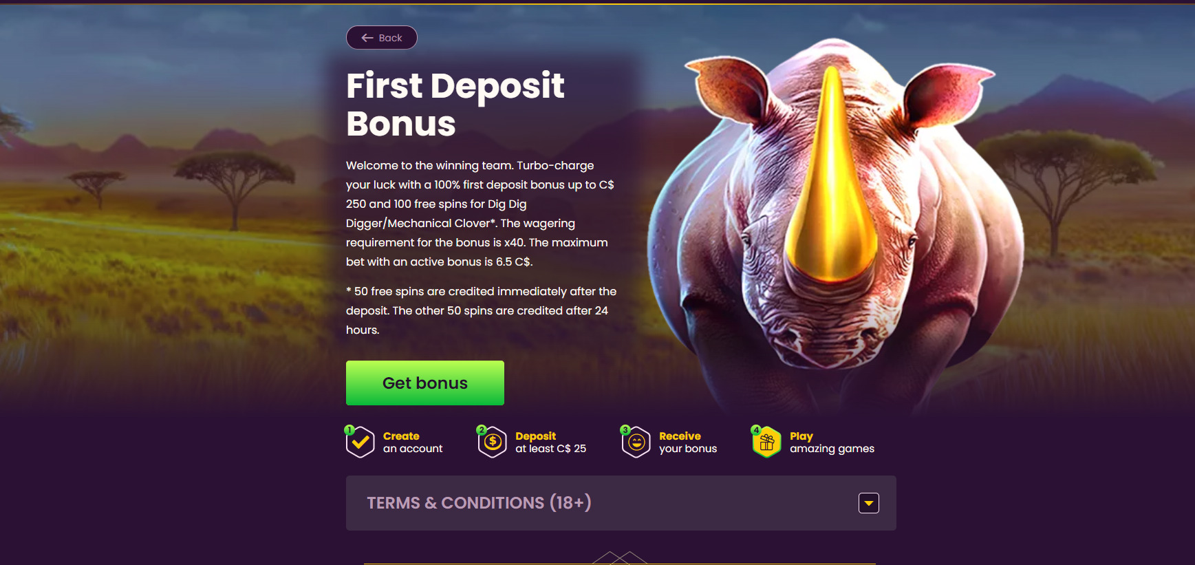 Bizzo Casino Welcome Bonus