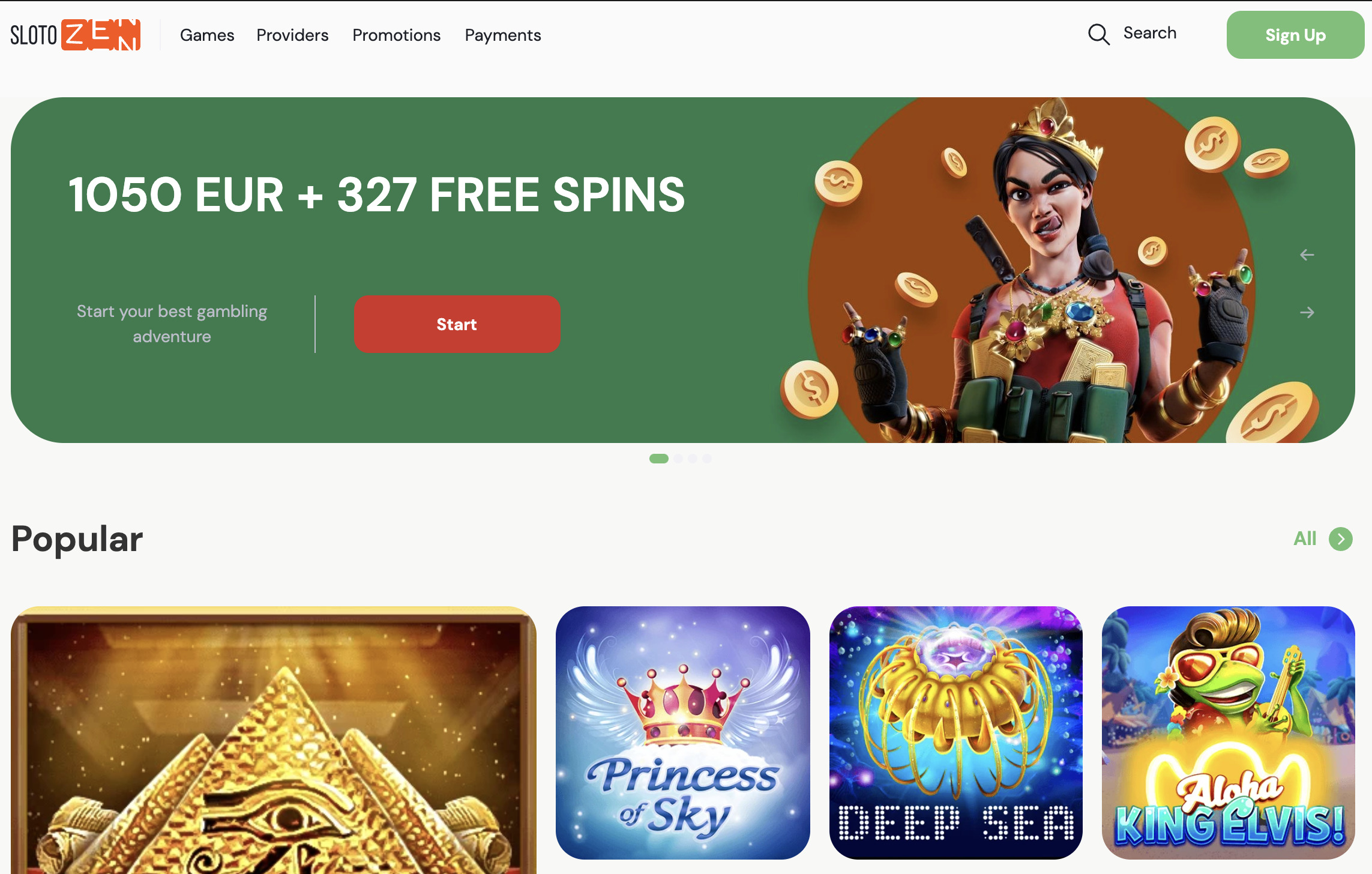 SlotoZen Casino Welcome bonus