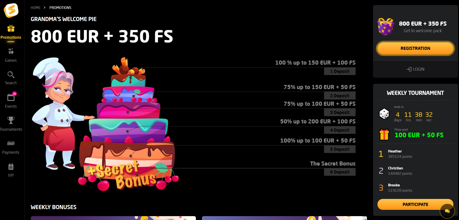 Stay Casino Welcome Bonus