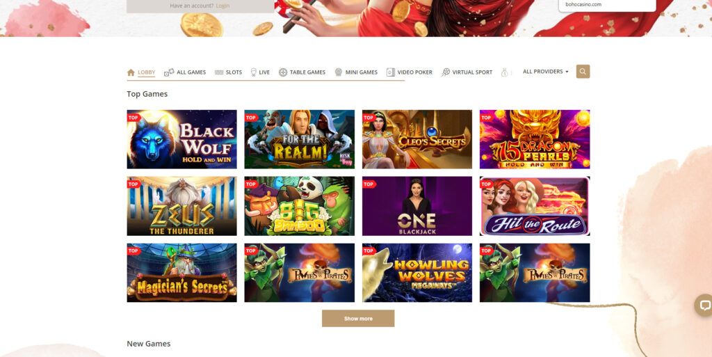 Boho casino slots and pokies