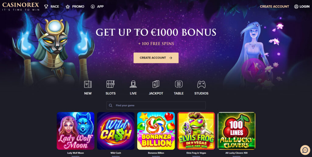 Casino Rex signup