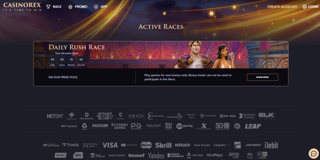 Casino Rex tournaments