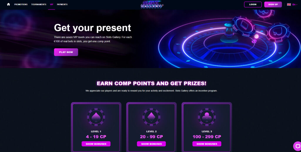 Slots Gallery casino vip club