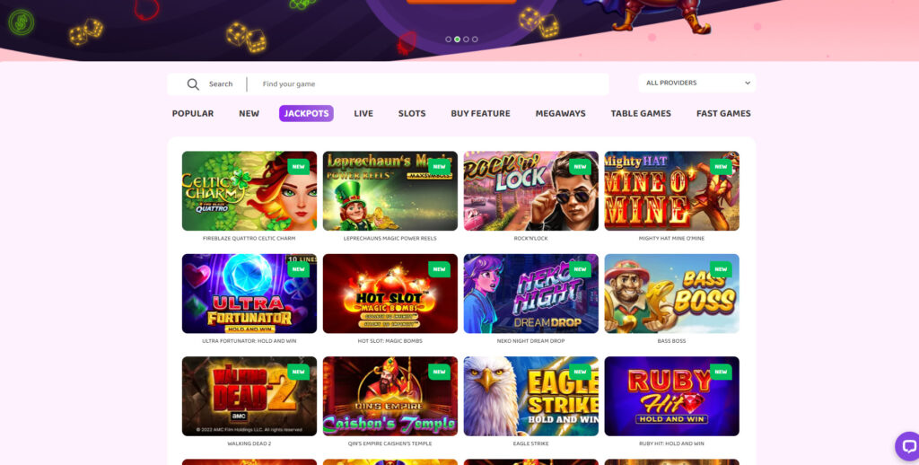 Berry Casino jackpots
