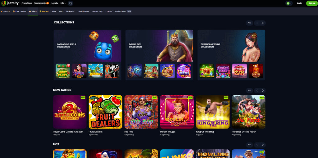 JeetCity Casino pokies